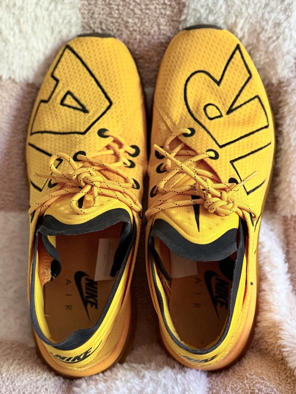 Nike Air Max Flair “University Gold” Running Shoes [Rare]